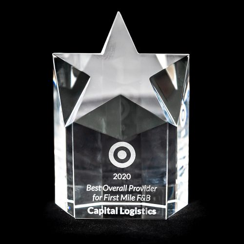 Target Award: 2020 Best Overall Provider for First Mile F&B - Capital Logistics